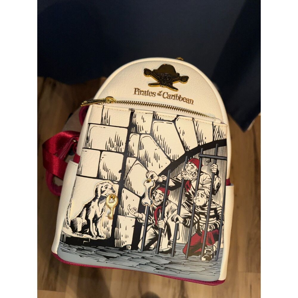 NWT Loungefly Disney Parks Pirates of the Caribbean Jail Scene Mini Backpack